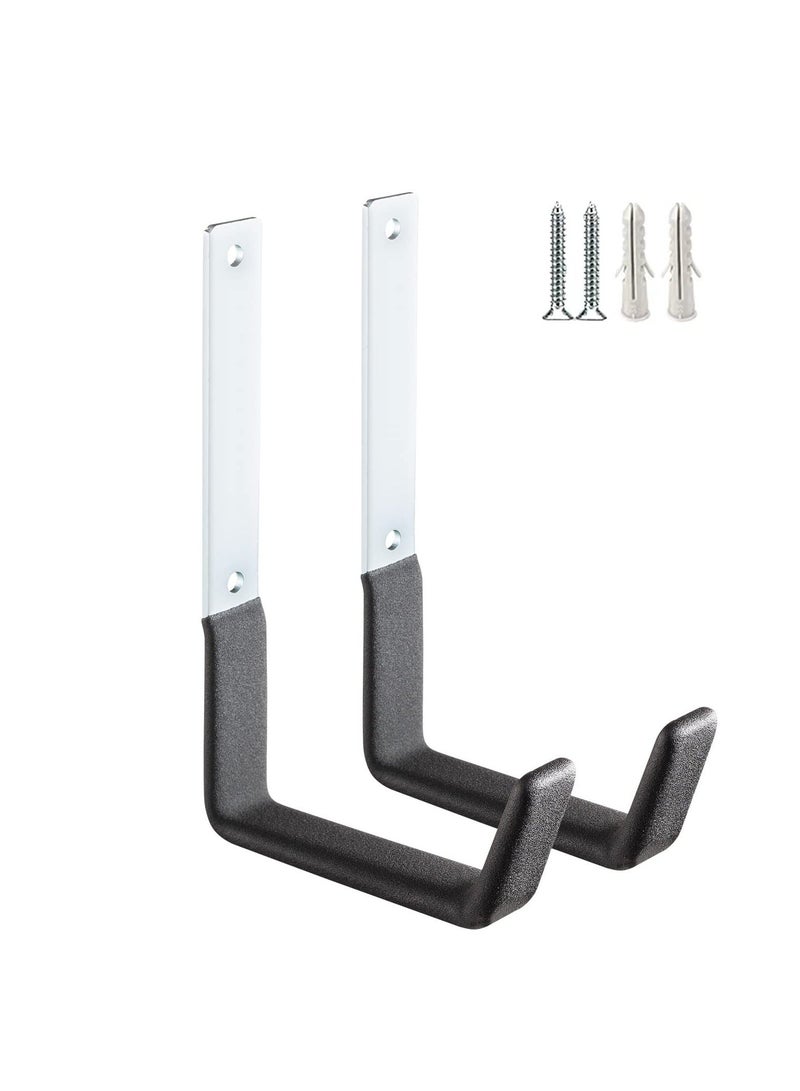 SYOSI 2 Pcs Heavy Duty Steel Hooks, Utility Hooks for Household Garage Storage Tool Organizer Holder Wall Mount - Image 1