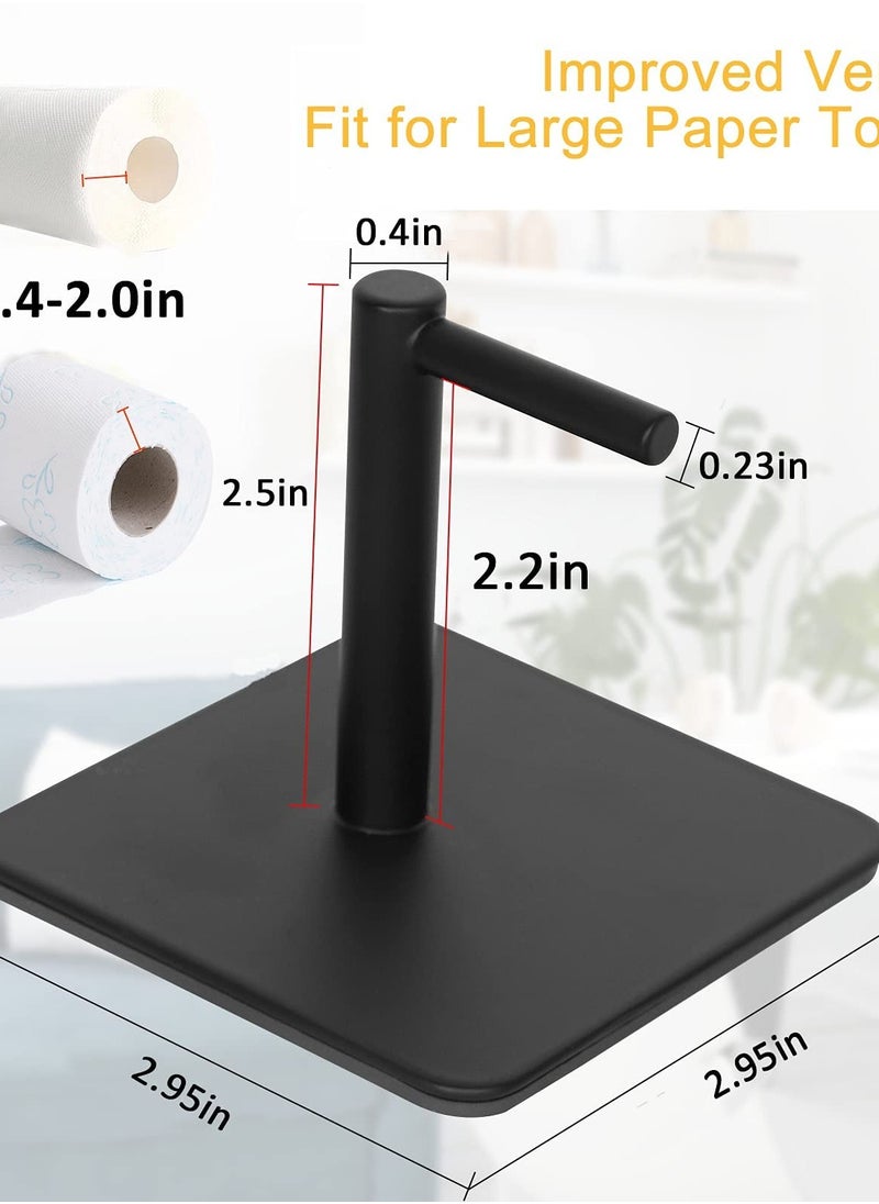 Excefore - Black Magnetic Paper Towel Holder, Conveniently Mountable for Kitchen, Refrigerator, Grill, Toolbox, Garage, and More - Image 1