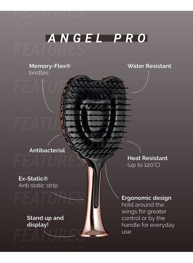 Tangle Angel Pro Series Hair Brush Titanium Chrome - Image 5
