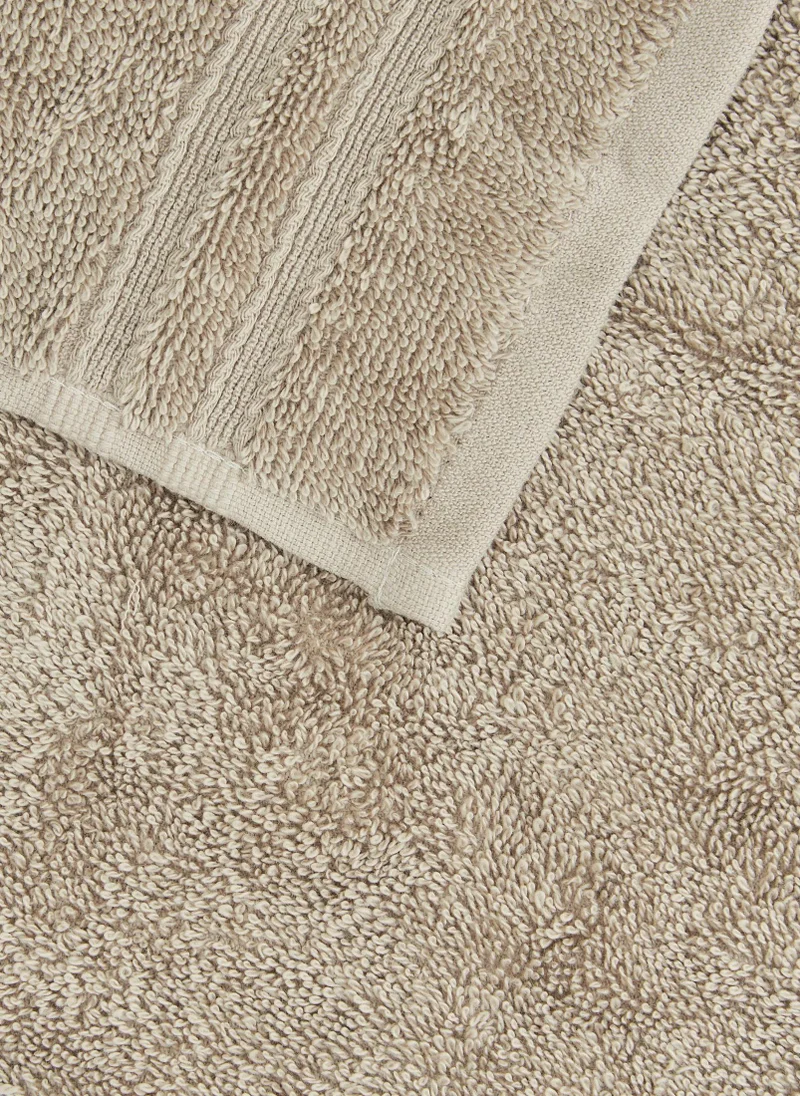 Matalan 4 Pack Biscuit 100% Egyptian Cotton Face Cloths Natural