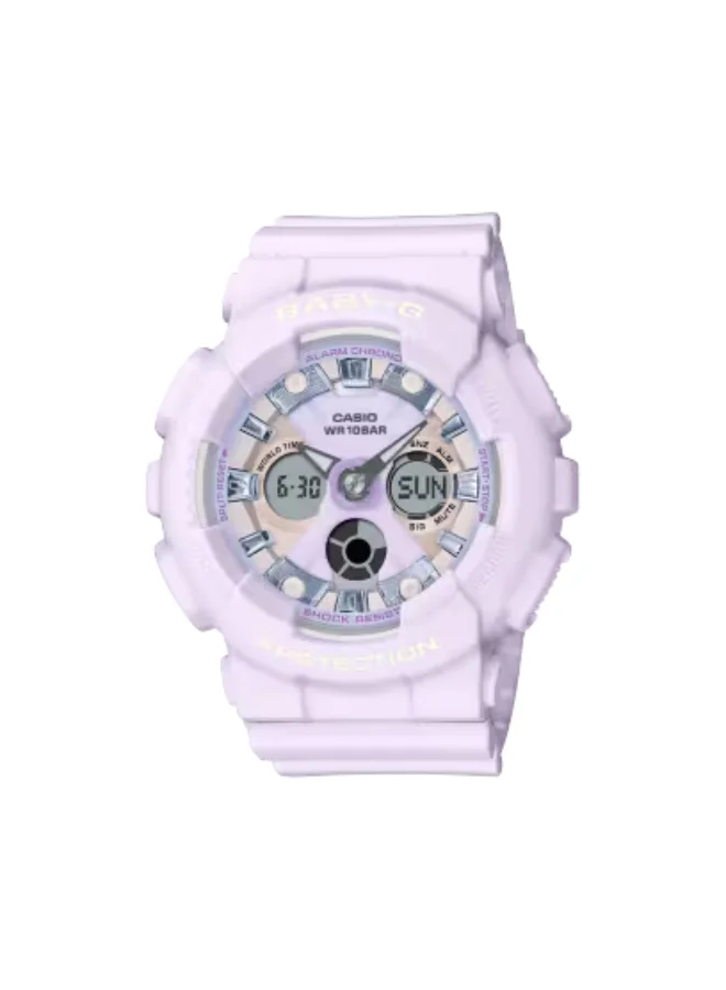 G-SHOCK Women's Resin Analog-Digital Watch BA-130WP-6ADR - 43.3 mm