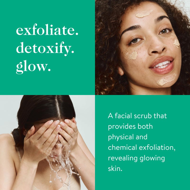 good.clean.goop جود.كلين.غوب بيوتي مقشر الوجه بالفواكه | مقشر وجه لطيف لتنعيم ملمس البشرة | حمض الجليكوليك AHA، مقشر بذور العنب وزيت بذور الشيا | خالي من القسوة | 2 أونصة سائلة - Image 2