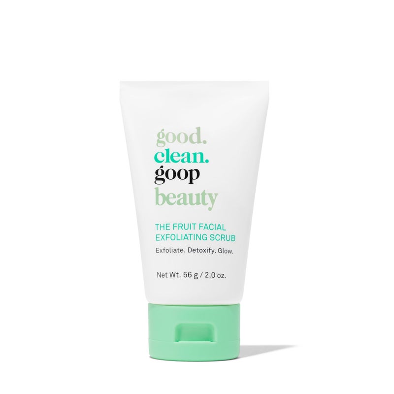 good.clean.goop جود.كلين.غوب بيوتي مقشر الوجه بالفواكه | مقشر وجه لطيف لتنعيم ملمس البشرة | حمض الجليكوليك AHA، مقشر بذور العنب وزيت بذور الشيا | خالي من القسوة | 2 أونصة سائلة - Image 1