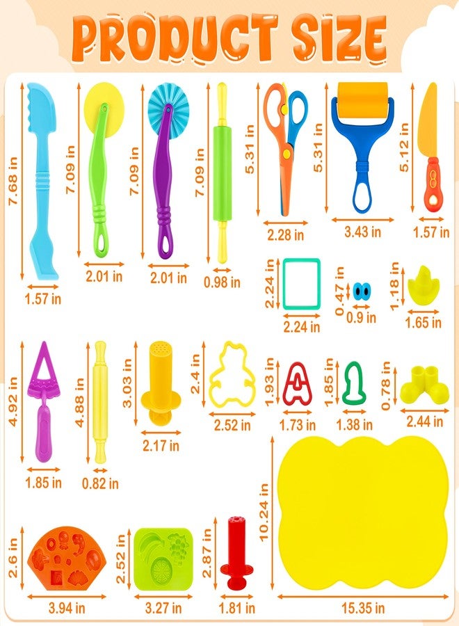 iShyan 130-Piece Dough Tools Set for Kids Ages 3-8, Alphabet & Number Cutters, Animal & Shape Cutters, 6 Extruders, Rolling Pins, Safety Scissors, Silicone Mat & Storage Bag - Image 2