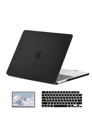 3 in 1 Case Compatible with MacBook Air 13.6 inch 2025--- 2022 Release A3113 M3 Chip A2681 M2 Chip/A3240 M4 Chip with Liquid Retina Display Touch ID, Plastic Hard Shell Case +Keyboard Cover +Screen Protector, Black - pzsku/ZBDBAE3271085643CE67AZ/45/1746231745/28952265-7d90-49e6-a4b4-239398a65963