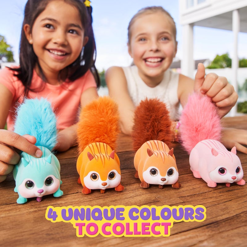Pets Alive Scurry'n Squirrel (Blue+Orange) 2 Pack by ZURU â€“ Interactive Robotic Pet Toy, Moving Squirrel with Realistic Movements and Sounds, Ages 2+, Child Toddler - Image 2