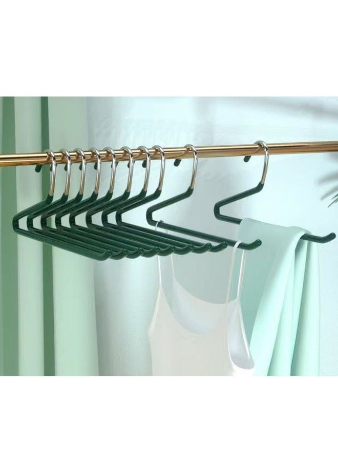 MIXDE 10 Pack Pants Hangers,Non Slip Rubber Clothes Hanger and Pants Organizer,Open Ended Skirt and Pant Hangers,Space Saving Hangers for Clothes ﻿ - Image 4