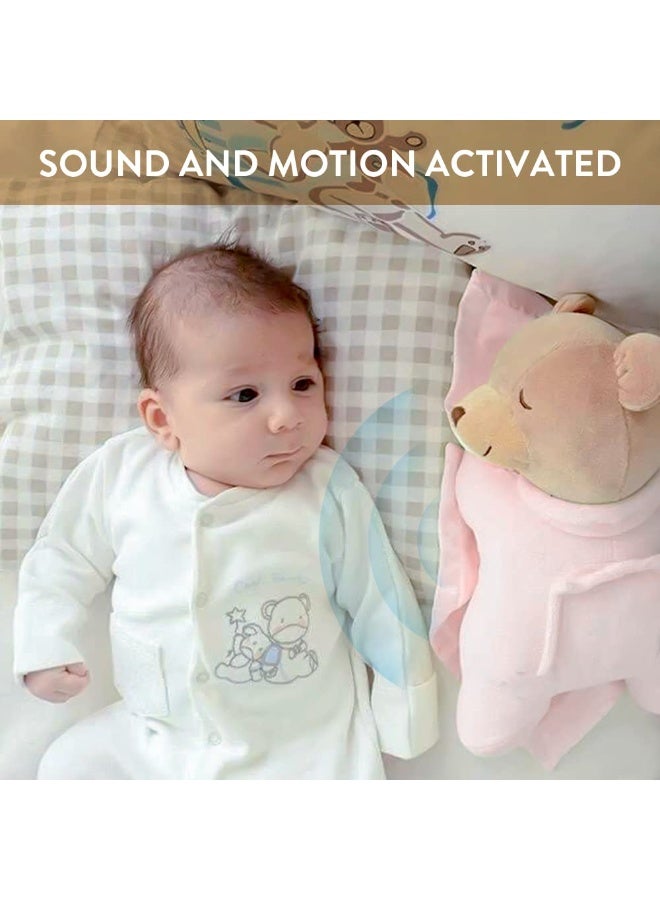 Prince Lionheart Original Slumber Bear with Silkie Blanket - Pink - Image 1