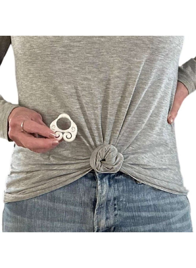 15 Pack Women's Shirt Cinch Clips Instantly Upgrade Outfit Style with Trendy Cinched Knotted Looks - Image 1