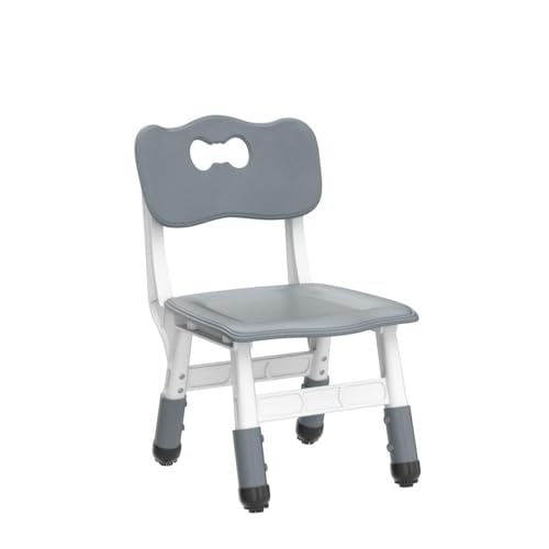 FUNLIO Adjustable Kids Chair (2pcs), 3 Level Height Adjustable Toddler Chair for Ages 3-8, Sturdy Child Chair with Maximum Bearing 220lbs, for Classrooms/Daycares/Homes, CPC & CE Approved - Grey - Image 4