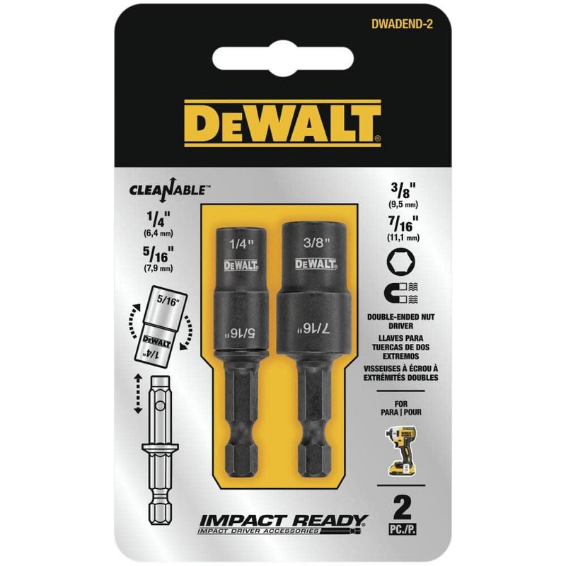 DEWALT Nut Driver Set Double Ended 2Piece DWADEND2