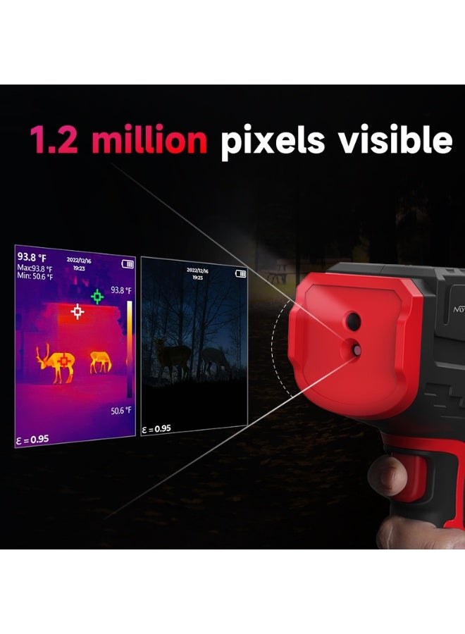 NOYAFA NF-521 Infrared Thermal Imager Industrial Thermal Imaging High Resolution Pixel Handheld Temperature Imaging Imager, 2.4 Inch TFT LCD Display, 16GB Memory Card\USB, Exportable Data - Image 5