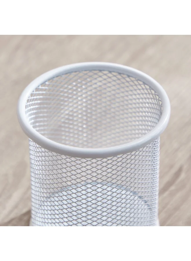 Home Box Mesh Round Pen Holder