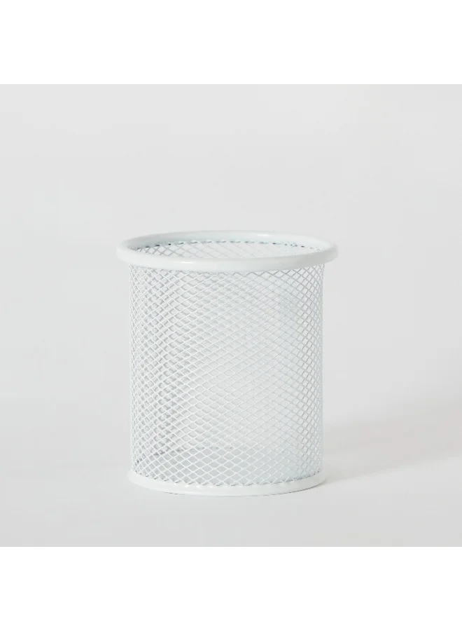 Home Box Mesh Round Pen Holder