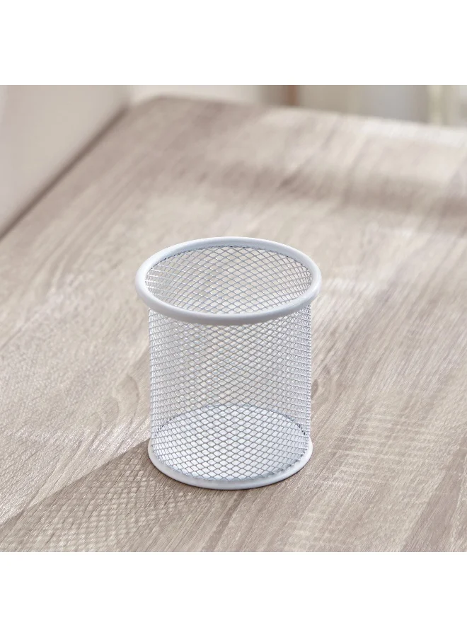 Home Box Mesh Round Pen Holder