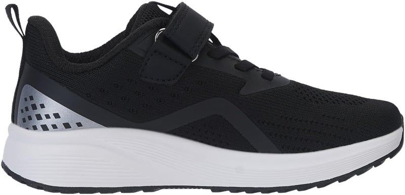 BRONAX Wide Toe Box Tennis Shoes for Boys Girls Wide Width Running Sneakers Size 1w Athletic No Lace Gym Non Slip Racquet Little Kids Zapatos para Niños Black 32 - Image 2