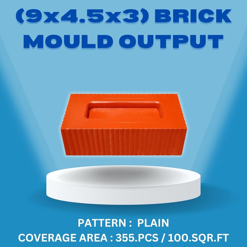 JS Plastic Brick Mould 9x45x3 Paver Block Mould Interlocking Brick Mould Plastic Paver Block Mould Brick Mould Plastic Brick Mould Silicone Plastic Cement Brick Mould Make in India  - Image 2