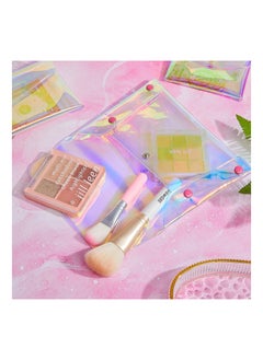 SYOSI Holographic Makeup Bag, SYOSI 3Pcs Pencil Pouch Clear Transparent Iridescent Cosmetic Bag Organizer Travel Hologram Handbag Clear Coin Purse for Teen Girls Women Kids (Three Sizes)  - Image 4