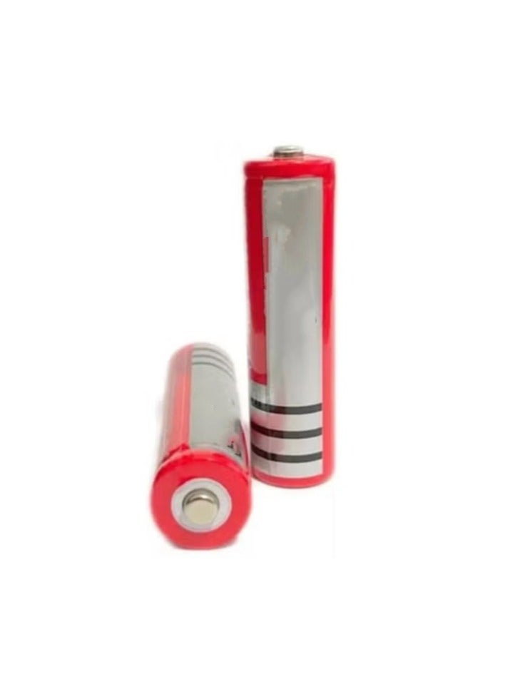 2 Pieces 18650 Battery 3.7V 6800MAH Rechargeable Battery - Image 1