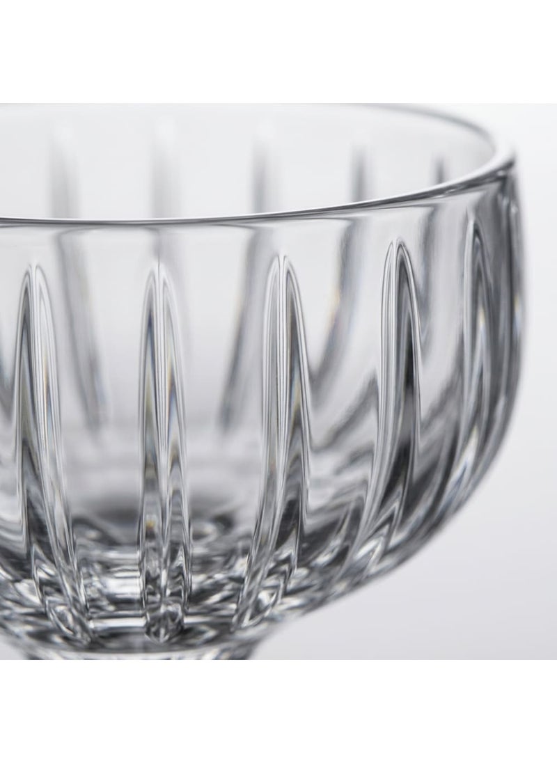 Blinkmax Set of 6 Ribbed Glass Jelly Cups, Classic Design with Elevated Base, for Desserts and Ice Cream, Perfect for Hosting - Transparent - Image 5