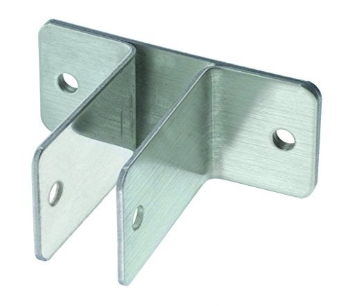 Harris Hardware 11569-B Two Ear Stamped Stainless Steel Wall Bracket with 1/2" Panel Thickness 2-1/2" Bracket Height 3-1/4" Base Length 1-1/2" Base Width - Image 3