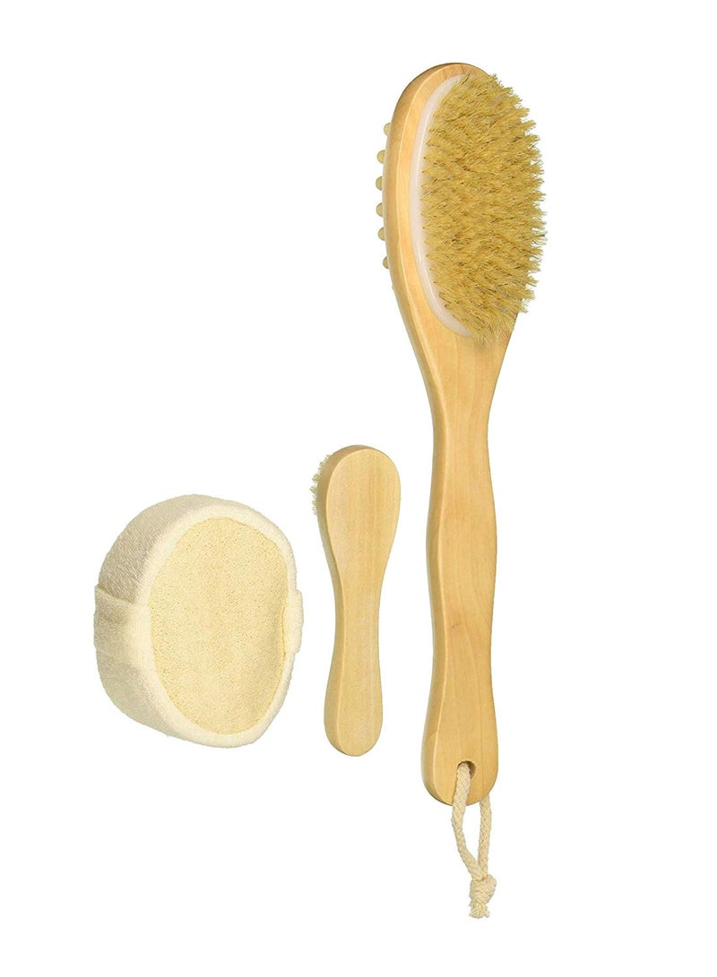 نيبمينينت طقم فرش جافة للجسم بيج