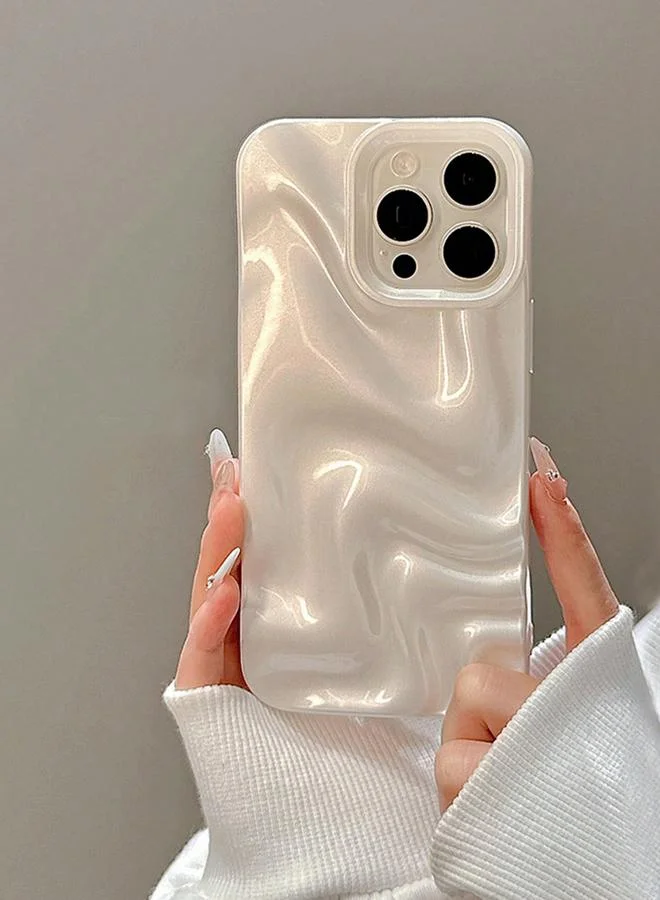 تايك تو غطاء آيفون بنسيج ثلاثي الأبعاد بنمط تموجات الماء