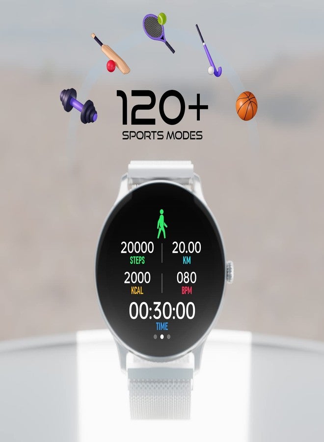 Fire-Boltt Phoenix Ultra Smart Watch 1.39" HD Display, Bluetooth Calling, AI Voice Assistant, 120 Sports Modes, IP67 Waterproof, SpO2 Monitor Smart Watch for Man & Woman - Silver - Image 5