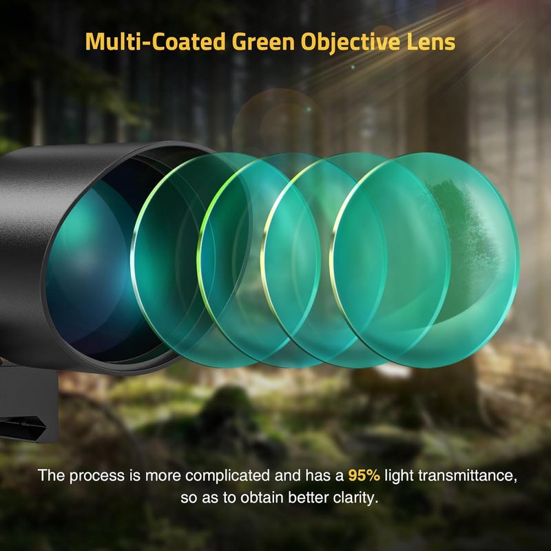 CVLIFE 2.5-10x40e Red & Green Illuminated Scope with 20mm Mount - Image 3