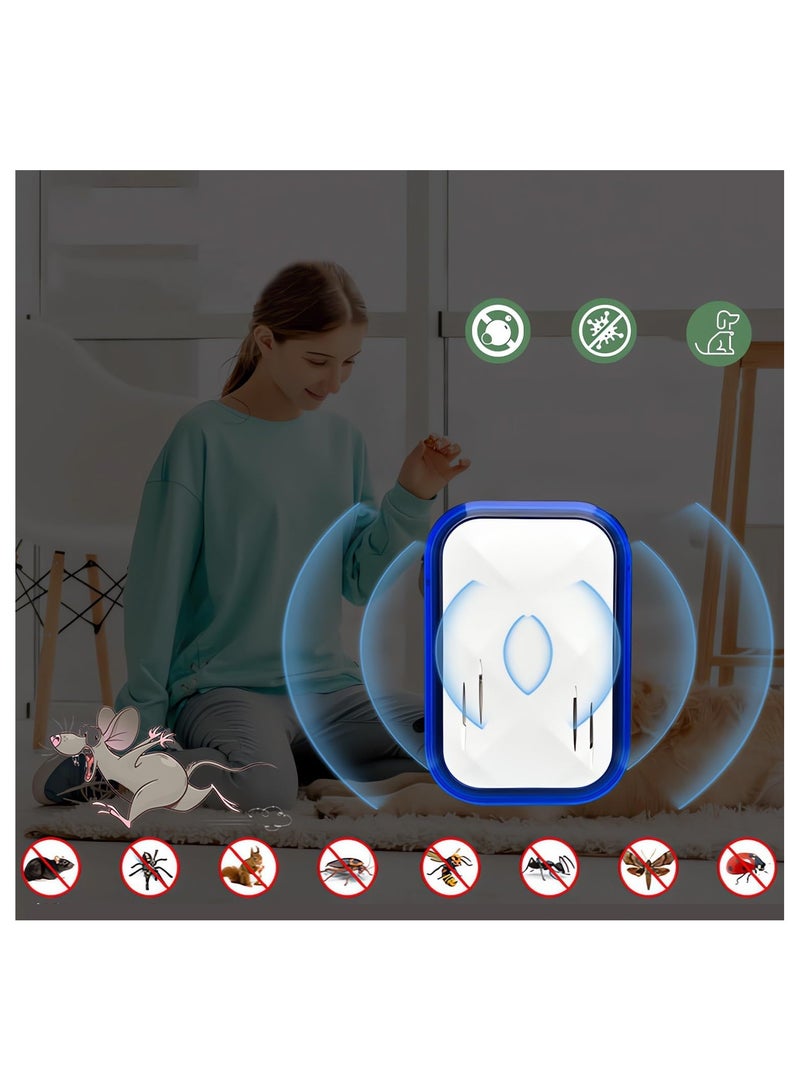 KASTWAVE Ultrasonic Pest Repeller, 2 Pcs Electronic Mouse Repellent Indoor Silent Rat Deterrent Plug In for Mice, Cockroaches, Ants, Fly, Mosquitoes, Rodent, Harmless to Pets - Image 4