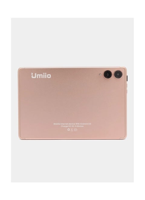Smart Tablet PC with Keyboard and Mouse 10.1-inch HD Screen 8GB RAM 256GB ROM Front and Rear Camera WiFi and Dual SIM Network Android Tab with Leather Cover-Gold