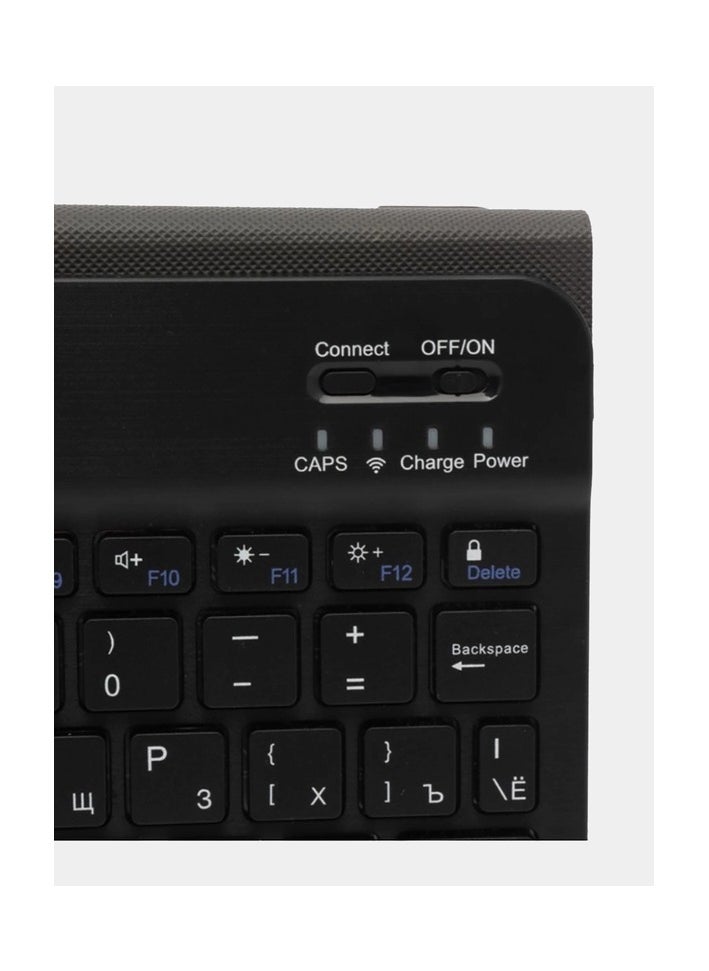 Umiio - Smart Tablet PC with Keyboard and Mouse 10.1-inch HD Screen 8GB RAM 256GB ROM Front and Rear Camera WiFi and Dual SIM Network Android Tab with Leather Cover-Gold - Image 1