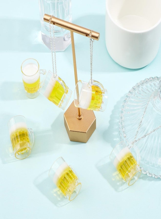 CHGCRAFT 20Pcs Resin Imitation Beer Charms Artificial Transparent Resin Imitation Beer Shape Pendants Beer Charms for Bracelet Necklace Earrings Jewelry Making - Image 4