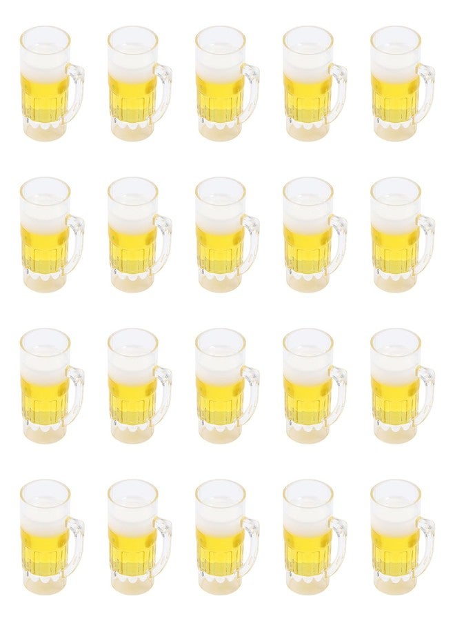 CHGCRAFT 20Pcs Resin Imitation Beer Charms Artificial Transparent Resin Imitation Beer Shape Pendants Beer Charms for Bracelet Necklace Earrings Jewelry Making - Image 1