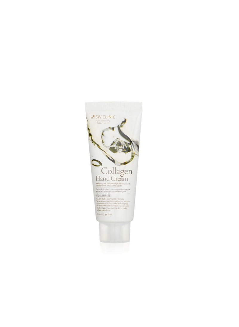3W CLINIC - Hand Cream - Collagen 100ml - Image 1