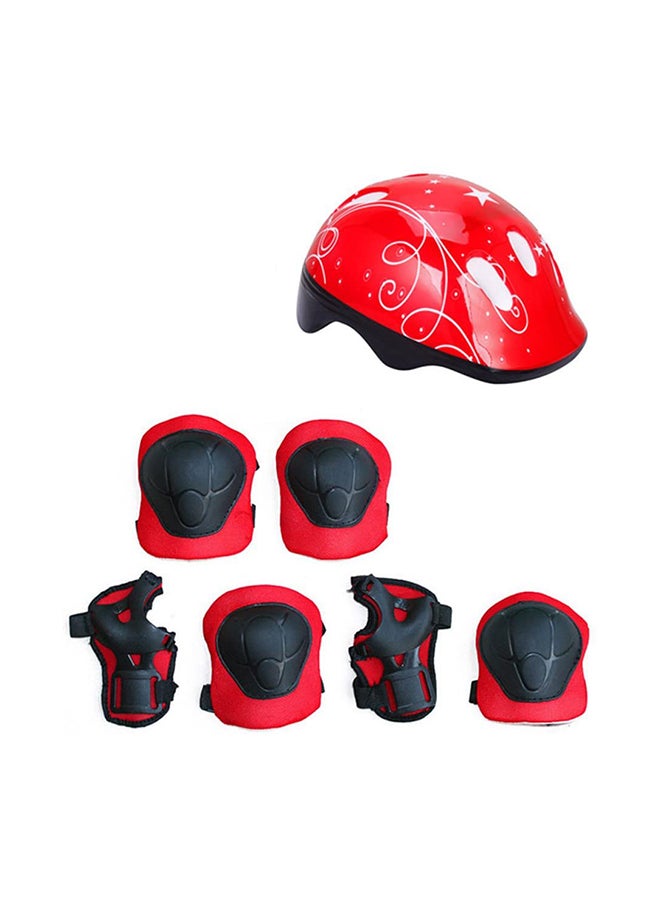 مجموعة معدات السلامة الرياضية للعب في الهواء الطلق للوح التزلج مكونة من 7 قطع للأطفال - Image 4
