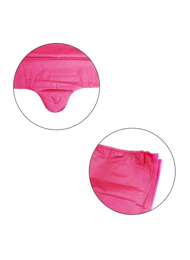 LazyMe LazyMe T-Shirt Carry-Out Bags, Bolsas De Plastico Para Negocio, Plastic Grocery Bags Rose Sturdy Handled Merchandise Bags, Standard Supermarket Size, 12 x 20 Inches (Rose Red, 100 Pcs) - Image 3