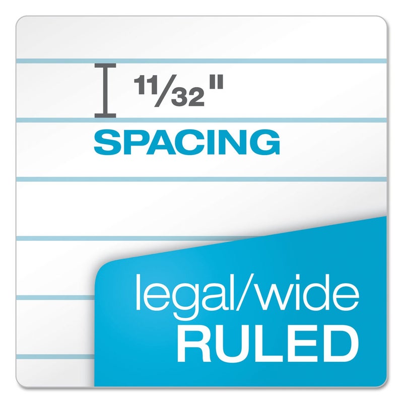 TOPS Docket Gold Writing Pads, 8-1/2" x 14", Legal Rule, White Paper, 50 Sheets, 12 Pack (63990) - Image 4