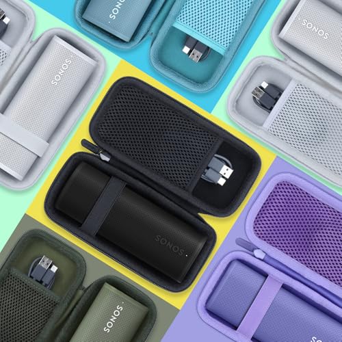 Lebakort Hard Case Compatible with Sonos Roam 2 Sonos RoamSonos Roam SL Portable Waterproof Speaker Green Case - Image 3