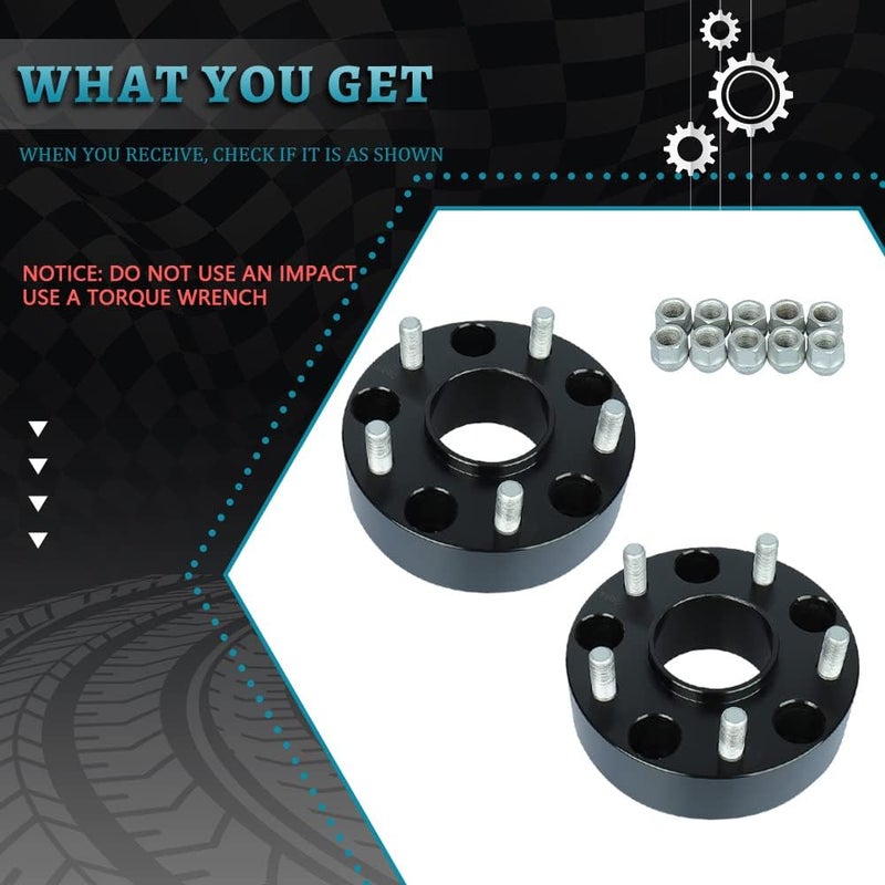 IRONTEK 2in Hubcentric Wheel Spacers 5x139.7mm for Dodge Ram 1500 & Chrysler Aspen - Image 2