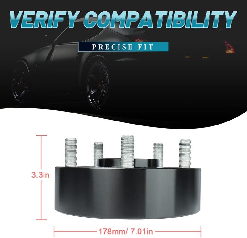 IRONTEK 2in Hubcentric Wheel Spacers 5x139.7mm for Dodge Ram 1500 & Chrysler Aspen - Image 4
