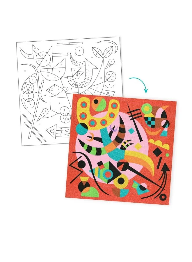 DJECO Inspired By Abstract Coloured Sands Kit