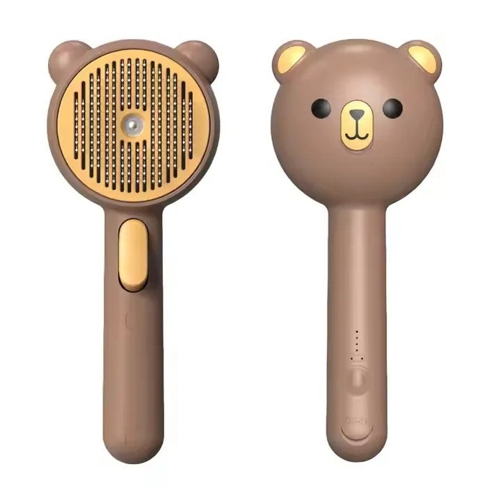 Bluejw New Arrival 3-in-1 Stainless Steel Spray Cat Grooming Brush - Steaming Brush for Shedding, Knots & Gentle Massage - Image 3