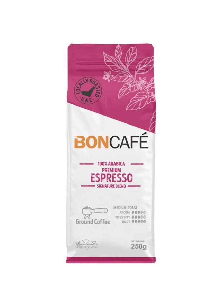 Boncafe Locally Roasted Premium Espresso Coffee Blend Ground Coffee 250g - Image 3