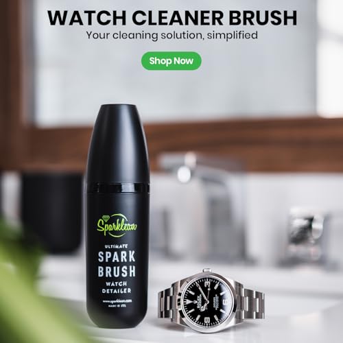 SPARKLEAN Sparkbrush Premium Watch Cleaner Kit - Ultimate Watch Cleaning Brush with Ultra-Fine Bristles - Watch Polishing Kit for All Metals - Premium Watch Cleaning Kit to Remove Dirt & Grime on Watches - Image 2