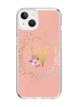 Classic Clear Case For iPhone 14 Plus, Hybrid Soft Case Thin Cover- Custom Monogram Initial Letter Floral Pattern Alphabet - W(Rose Pink) - pzsku/ZBDBC1054C39DE1B9C45EZ/45/_/1704350606/47937b94-7fa1-4017-9aa8-6a49e27e7b29
