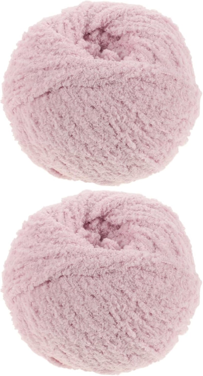 OSALADI 2 Rolls Chenille Chunky Yarn Soft Velvet Yarn for DIY Crocheting for Hand Knitting Projects and Creative Crafts - Image 1