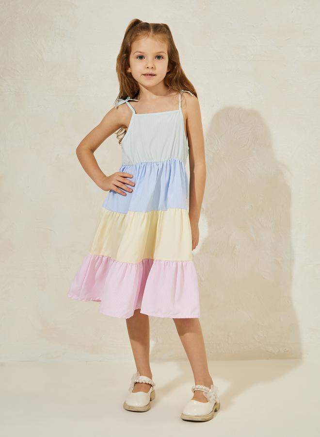 Styli Tiered Pastel Dress  - Image 1