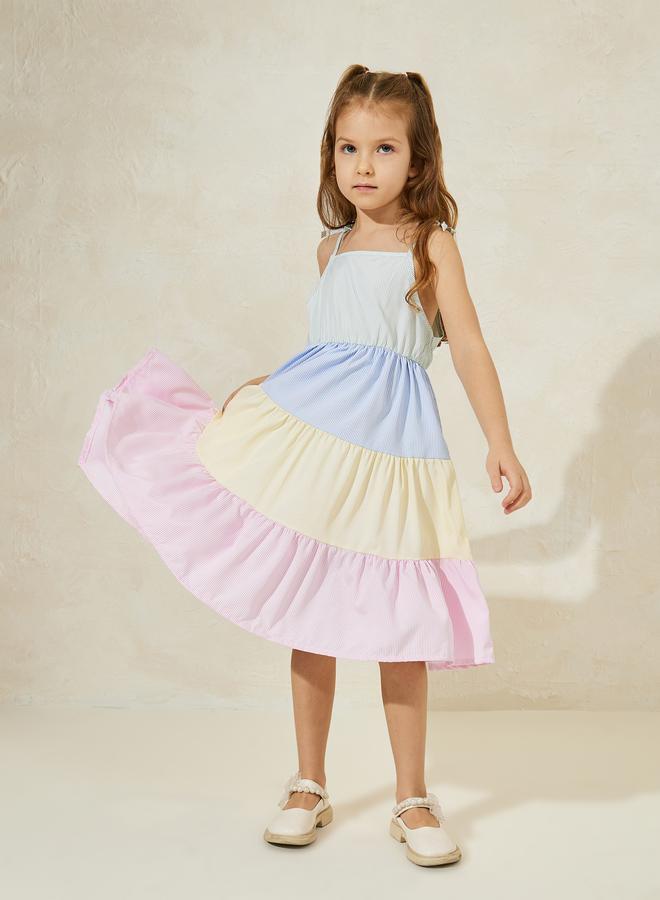 Styli Tiered Pastel Dress  - Image 2
