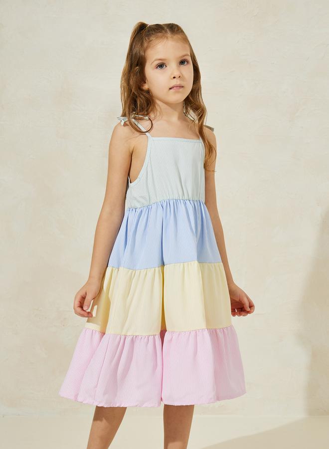 Styli Tiered Pastel Dress  - Image 3